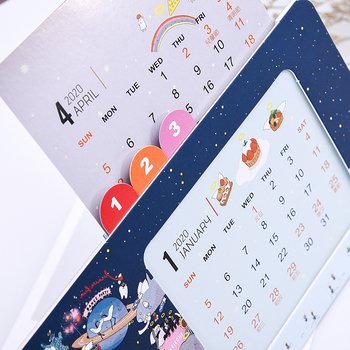 月曆卡座-表面霧膜-立式相框彩色月曆印刷-客製化月曆製作_10