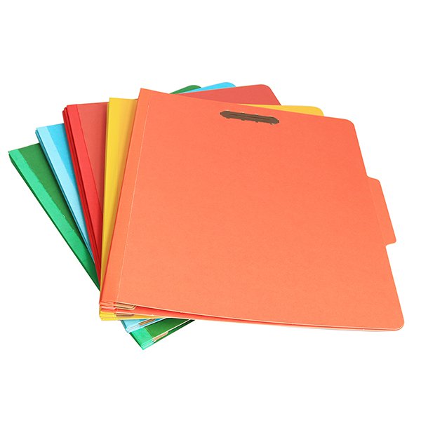 A4彩色紙板文件夾-附鐵夾資料夾-3