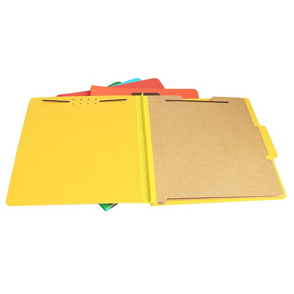 A4彩色紙板文件夾-附鐵夾資料夾-4
