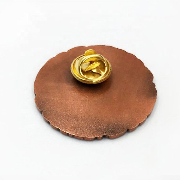古董黃銅圓形徽章-3
