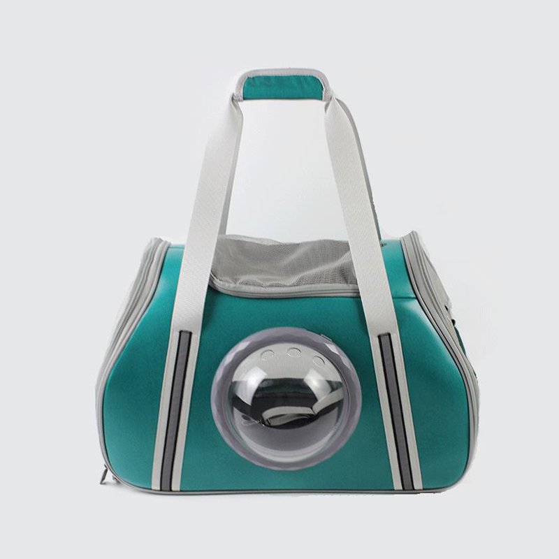 雙面寵物旅行箱設計的帶半球形窗口寵物手提袋的太空艙寵物袋-1