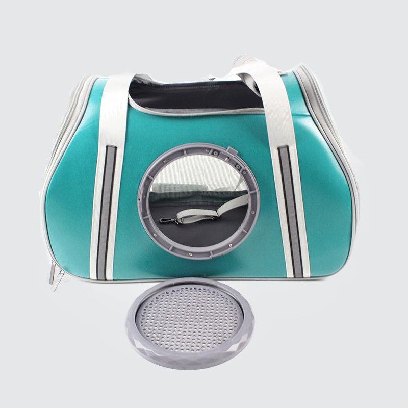 雙面寵物旅行箱設計的帶半球形窗口寵物手提袋的太空艙寵物袋-2