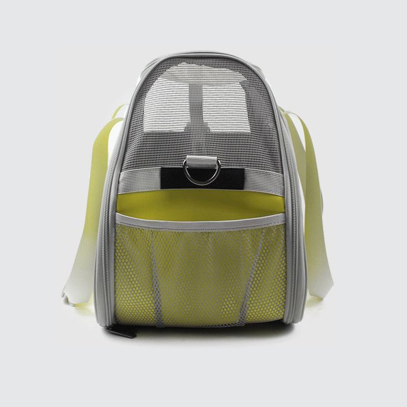 雙面寵物旅行箱設計的帶半球形窗口寵物手提袋的太空艙寵物袋-4