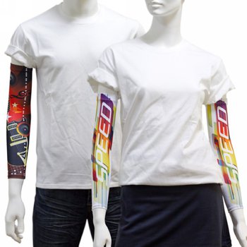 運動遮陽袖套-SIZE可選/彈性纖維布-彩色印刷_0