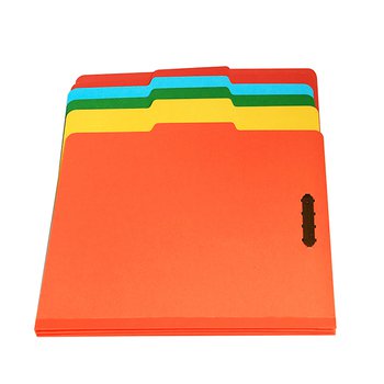 A4彩色紙板文件夾-附鐵夾資料夾_1