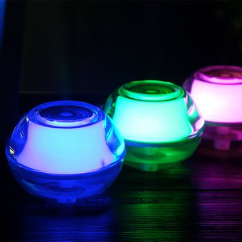 夜光燈加濕器-80ml/透明水晶燈-可印刷_4