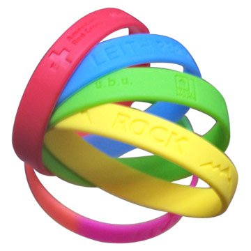 彩色矽膠腕帶-直徑20.2cm手環_4