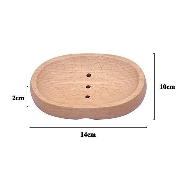 桌上型單層竹木肥皂盒-橢圓形_3