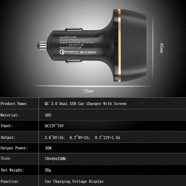 電壓顯示款-雙USB車充-QC3.0快充_6