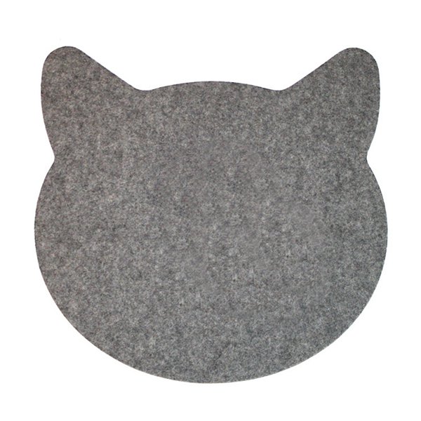 貓咪造型毛氈布滑鼠墊-25cm_1