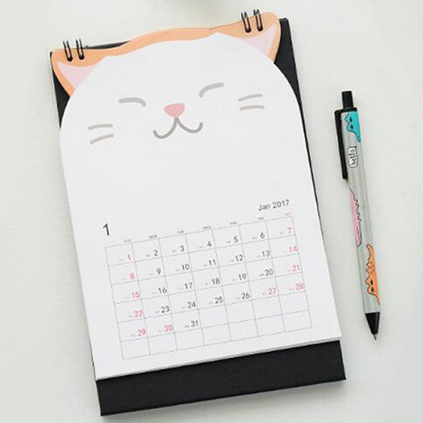 貓咪造型桌曆-直式客製-彩色印刷_3