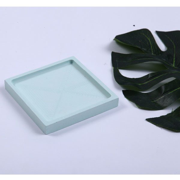 環保耐用耐熱珪藻土吸水方形杯墊盤_2