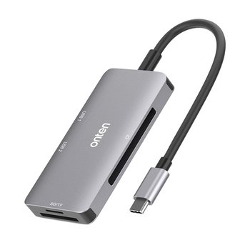 Type C讀卡機-支援CF/SD/TF卡/2USB 3.0-ABS塑料 鋁合金_0