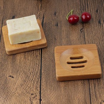 桌上型單層竹木肥皂盒-正方形_2