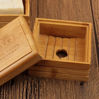 桌上型帶蓋款單層竹木肥皂盒-長方形_3