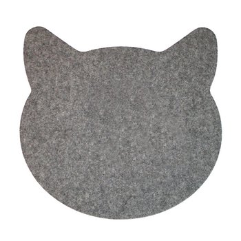 貓咪造型毛氈布滑鼠墊-25cm_0