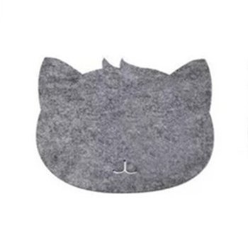 貓咪造型毛氈布滑鼠墊-30x30cm_0