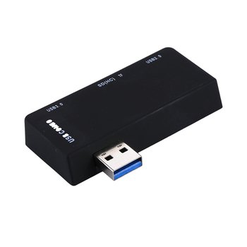 USB 3.0讀卡機-支援TF/SD/MMC卡/2USB-ABS材質_1