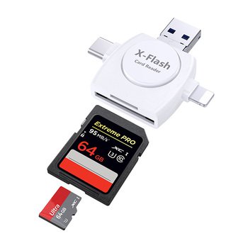 USB 2.0/Lightning/Type-C讀卡機-支援TF/SD卡-塑料材質_2