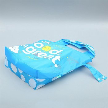 環保190D聚酯纖維收納袋-摺疊手提袋_2