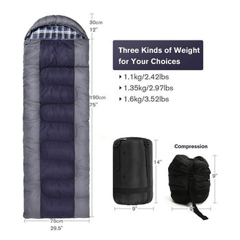 信封型防水睡袋-長度220cm_3