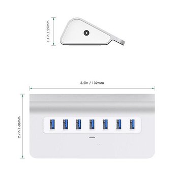 USB 3.0接口HUB集線器-7USB-鋁合金材質_3
