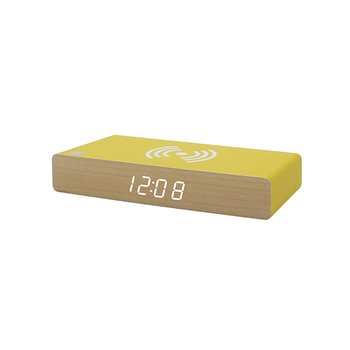 木製LED無線充電器桌上電子鬧鐘_1