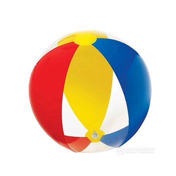 沙灘球-PVC半透明彩色充氣沙灘球-客製化印刷logo_1