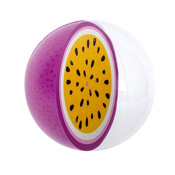 沙灘球-PVC半透明百香果造型充氣沙灘球-客製化印刷logo_0