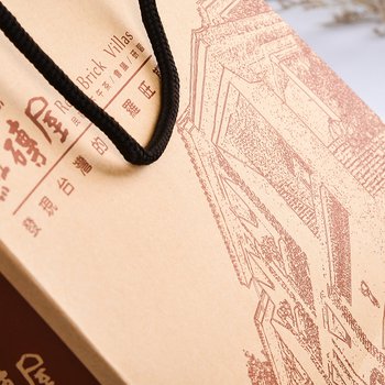 150P赤牛皮紙袋-22.5x28x10.5cm單色單面印刷手提袋-客製化紙袋設計 _5