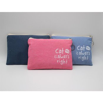 零錢包-彩色卡通貓咪帆布錢包-可客製化印刷LOGO_5