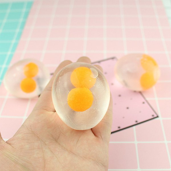 半透明蛋黃減壓球-軟橡膠+水壓力球_3