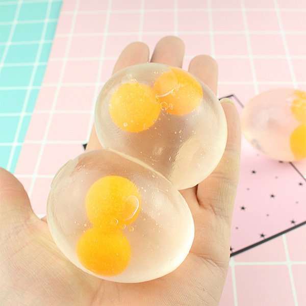 半透明蛋黃減壓球-軟橡膠+水壓力球_1
