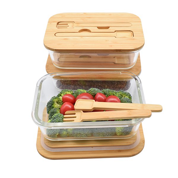 竹蓋玻璃保鮮餐盒-附竹餐具-4
