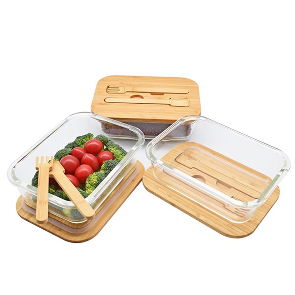 竹蓋玻璃保鮮餐盒-附竹餐具-5