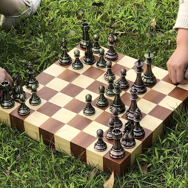 復古風木製西洋棋套組_3