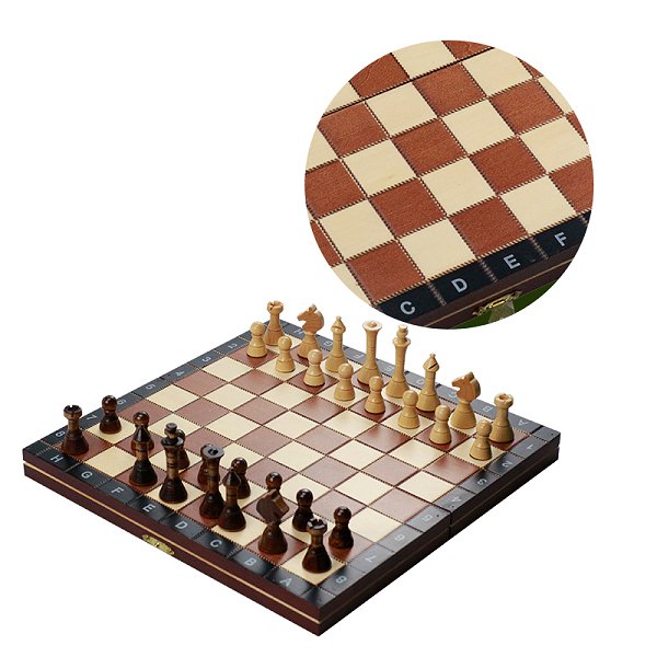 經典可折疊收納木製西洋棋套組_5