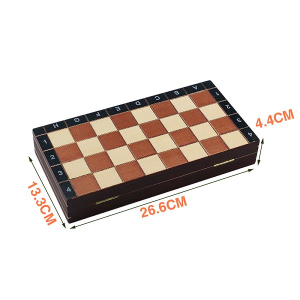 經典可折疊收納木製西洋棋套組_2