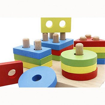 幾何板兒童益智積木-木製積木套裝_0