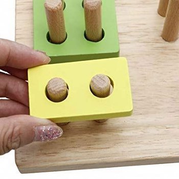 幾何板兒童益智積木-木製積木套裝_4