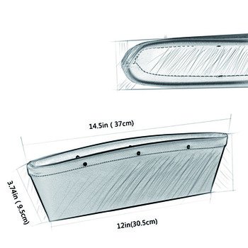 皮革汽車座椅縫隙收納袋_3