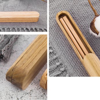 木製餐具-筷子1件組-附木製收納盒_2