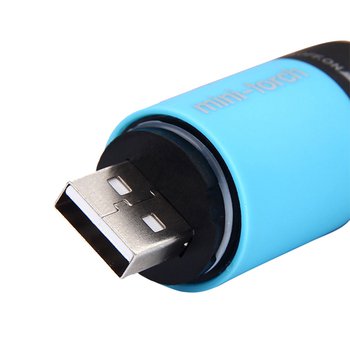 開蓋式USB充電手電筒_5