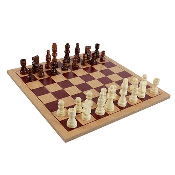 單板可折疊木製西洋棋套組_0