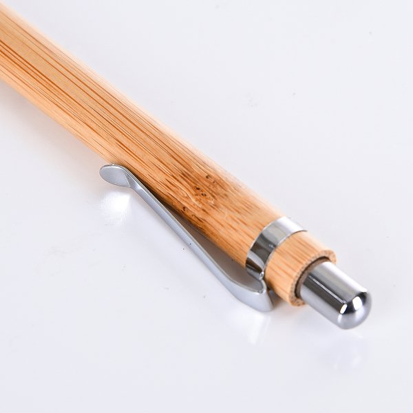 按壓式竹製筆管單色筆_3