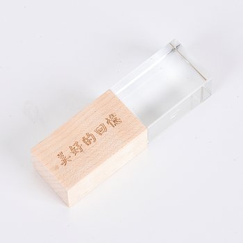 木製水晶開蓋隨身碟-客製隨身碟容量-採購訂製印刷推薦禮品_1