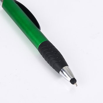 觸控筆-按壓式原子筆附螢光筆-採購客製印刷贈品筆-可印刷logo _1