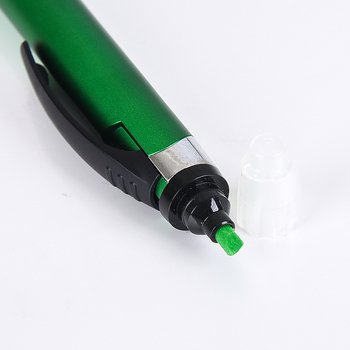 觸控筆-按壓式原子筆附螢光筆-採購客製印刷贈品筆-可印刷logo _3