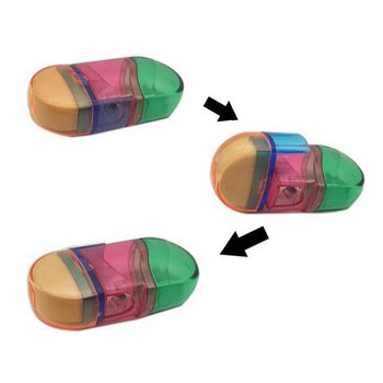 兩用橡皮擦+削鉛筆機-塑膠削鉛筆器_2