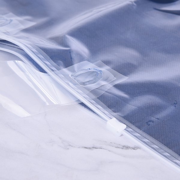 透明PPE+不織布材質手提拉鍊袋-5
